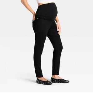 Over Belly Skinny Maternity Jeans Black Size 2 NWT